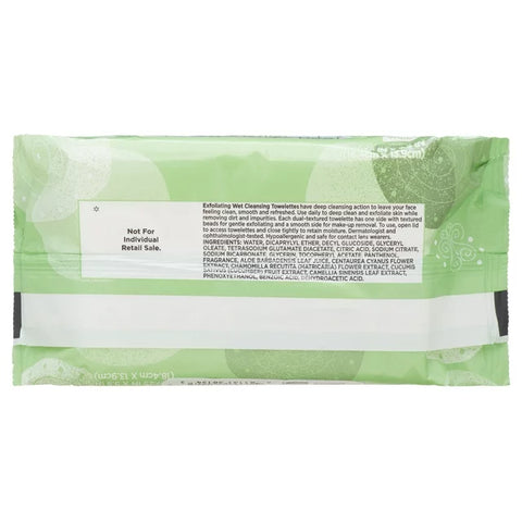 Equate Beauty Exfoliating Wet Cleansing Make up Remover Facial Wipe, Twin Pack 100 Count Equate Beauty Exfoliating Wet Cleansing Make up Remover Facial Wipe, Twin Pack 100 Count