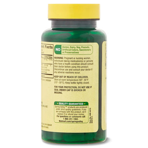 Spring Valley Extra Strength Cranberry Dietary Supplement Capsules, 15,000mg Equivalent, 60 Count