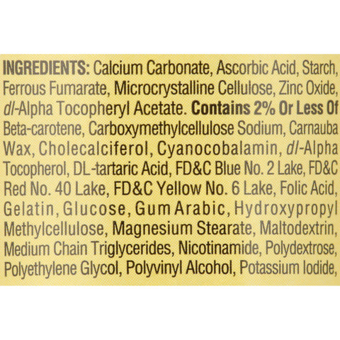 Spring Valley Prenatal Multivitamin/Multimineral for Pregnant and Nursing Women, 100 Tablets