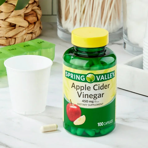 Spring Valley Apple Cider Vinegar Capsules, 450mg, 100 Count