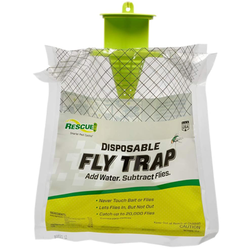RESCUE! Outdoor Disposable Fly Trap, Green, 2 Pack