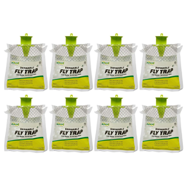 RESCUE! Outdoor Disposable Hanging Fly Trap - 8 Traps