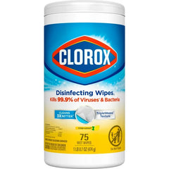 Clorox Bleach-Free Disinfecting and Cleaning Wipes, Crisp Lemon, 75 Count