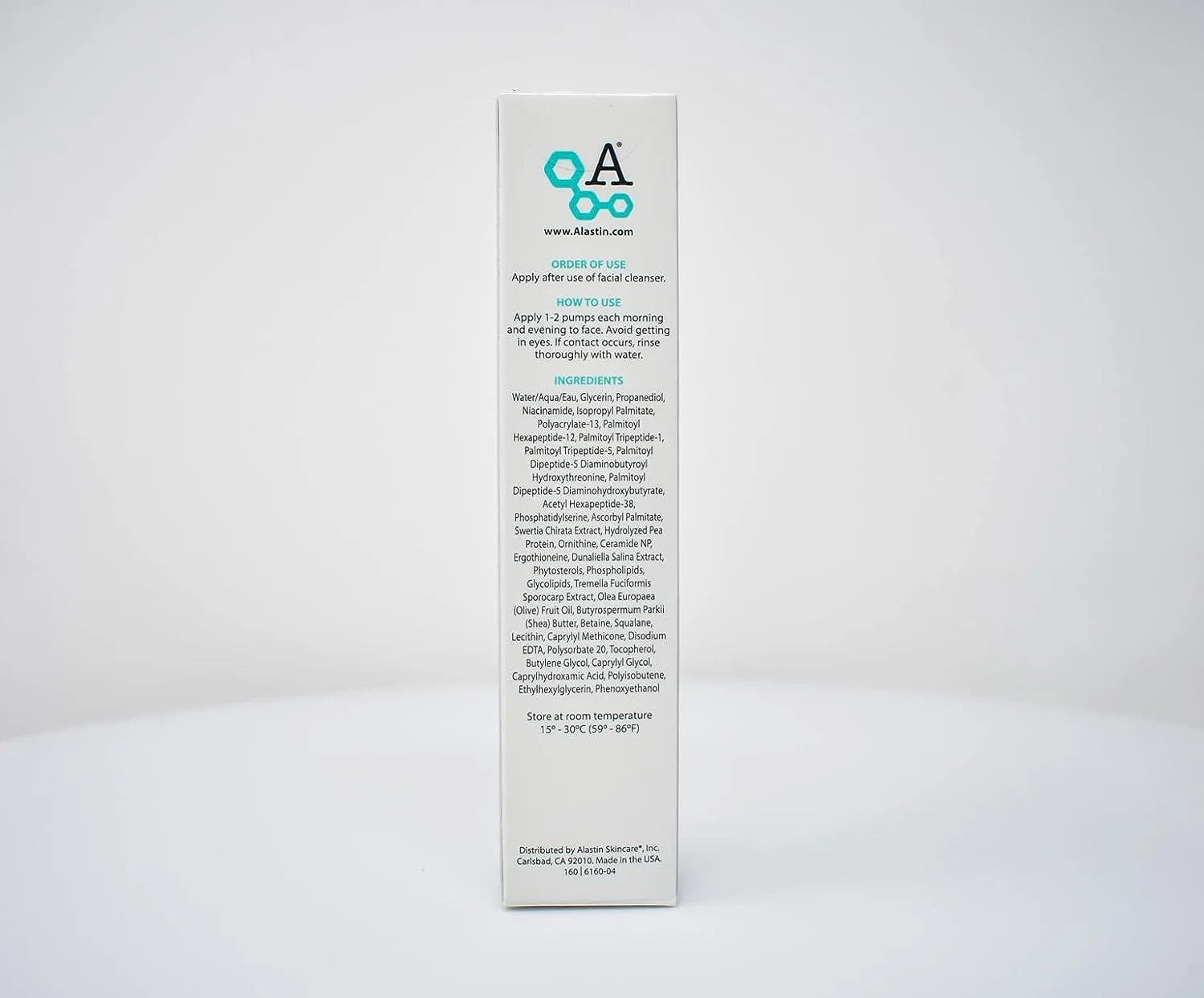 Alastin RESTORATIVE SKIN packaging backside 