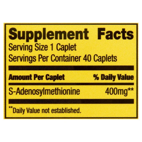 Spring Valley SAMe Dietary Supplement Value Pack, 400 mg, 40 Count
