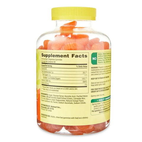 Spring Valley Extra Strength Vitamin C Gummies, 500 mg, 120 Ct | Immune Support
