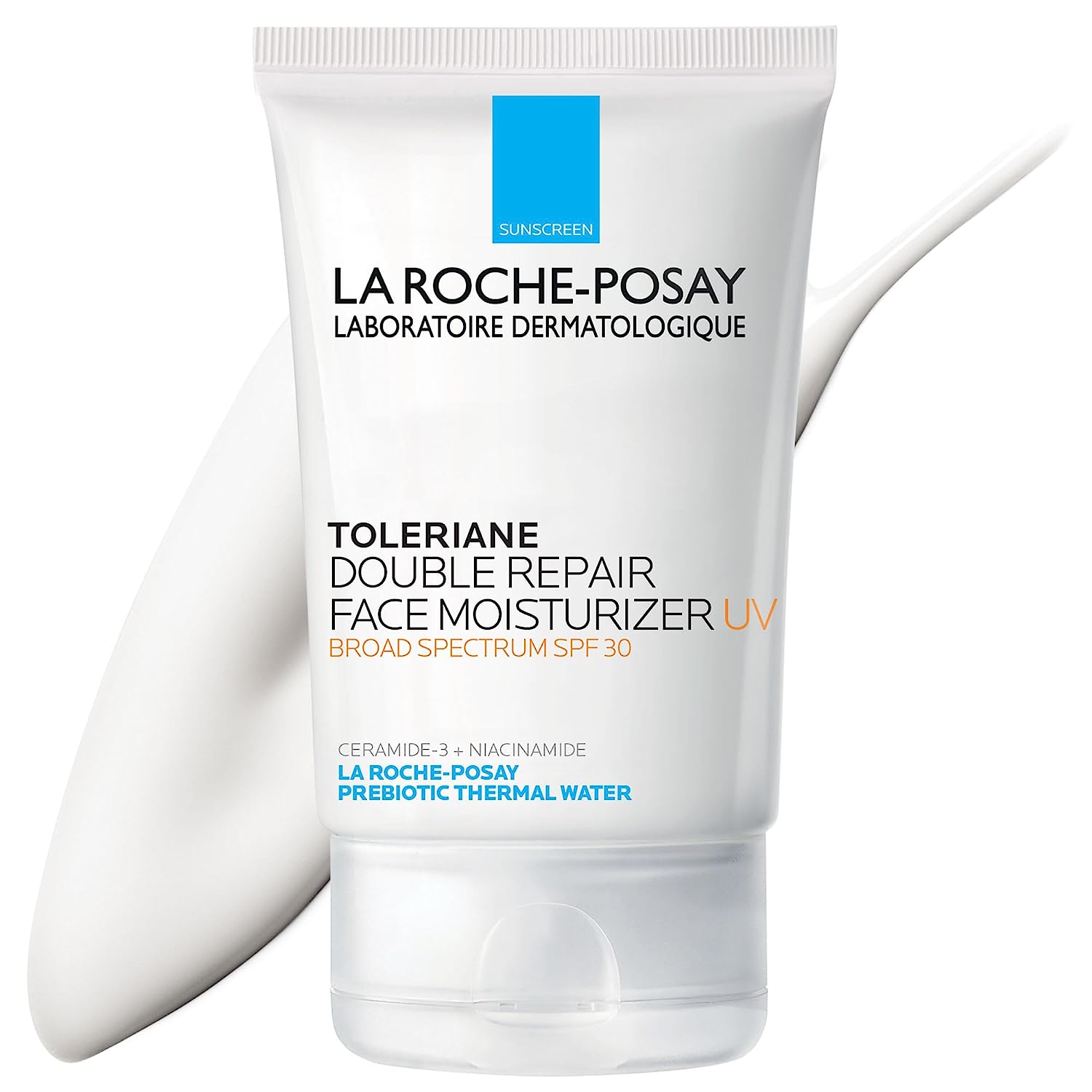 La Roche-Posay Toleriane Double Repair UV SPF Moisturizer for Face- Niacinamide and Glycerin- Oil Free- Moisturizing Sun Protection