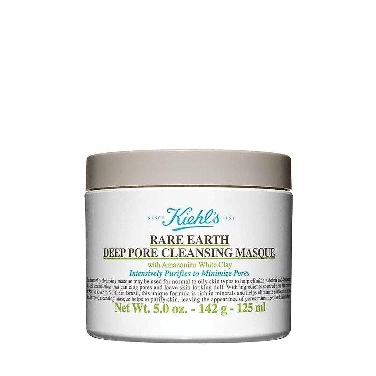 Kiehl's Rare Earth Deep Pore Cleansing Masque- Aloe Vera- 5 Oz 