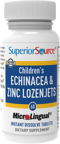 Superior Source Children’s Echinacea & Zinc Lozenjets – Peppermint Flavor, 60 Ct