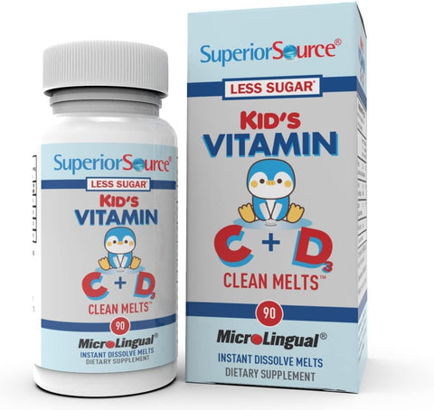 Superior Source Kid’s C + D3 Clean Melts - 90 Ct