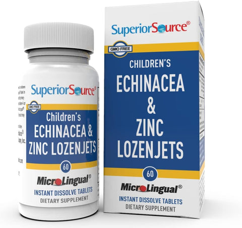 Superior Source Children’s Echinacea & Zinc Lozenjets – Peppermint Flavor, 60 Ct