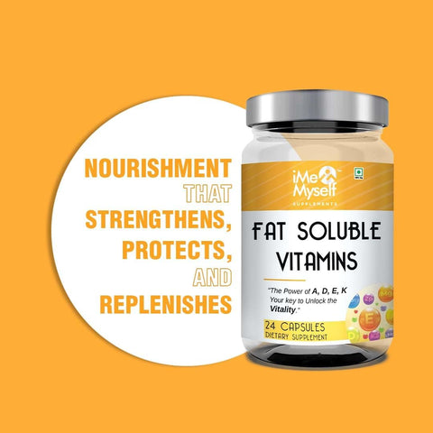 iMeMyself Fat-Soluble Vitamin A, D, E, K Capsules – 24 Count