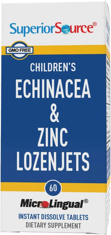 Superior Source Children’s Echinacea & Zinc Lozenjets – Peppermint Flavor, 60 Ct