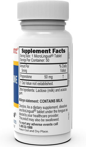 Superior Source Pregnenolone 50 mg MicroLingual Tablets – Quick Dissolve for Memory, Immune Support & Hormone Balance, 50 Count