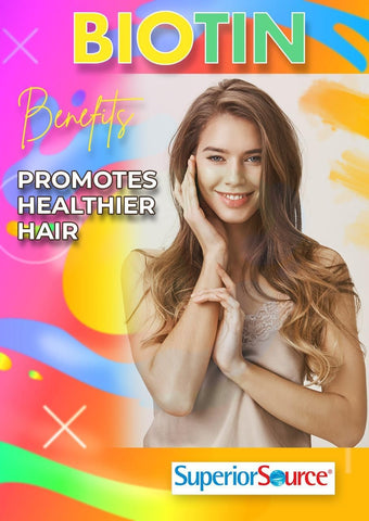Superior Source Biotin 10,000 mcg - Quick Dissolve Tablets for Hair, Skin & Nail Health, Non-GMO, 60 Count