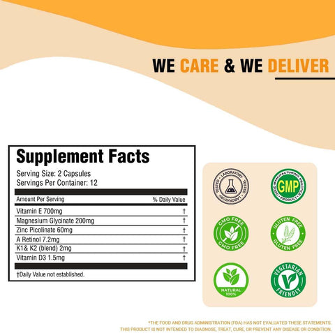 iMeMyself Fat-Soluble Vitamin A, D, E, K Capsules – 24 Count