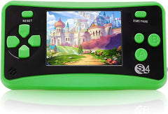 Handheld Games Console for Kids 2.5'' Color Screen Preloaded 182 Classic Retro Video Games no Need WiFi Seniors Electronic Game Player Birthday Xmas Present for Kids Boys Girls Ages 4-9 -Green