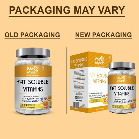 iMeMyself Fat-Soluble Vitamin A, D, E, K Capsules – 24 Count