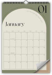 Aesthetic 2024-2025 Wall Calendar - Runs from January 2024 Until July 2025 - The Perfect Wall Hanging Calendar Planner for Easy Organizing