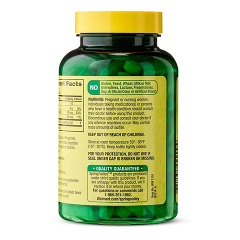Spring Valley Collagen Type 1 & 3 Plus Vitamin C Hair, Skin & Nails Supplement Tablets, 1,000 mg, 90 Count