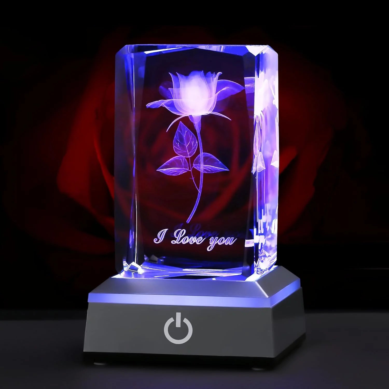  Valentines Day Gift - PODOI 3D Rose Crystal