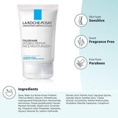 La Roche-Posay Toleriane Double Repair Face Moisturizer | Daily Moisturizer Face Cream with Ceramide and Niacinamide for All Skin Types | Oil Free | Fragrance Free