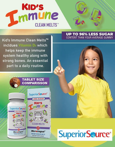 Superior Source Kid’s Immune Clean Melts - 60 Ct