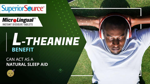 Superior Source L-Theanine 200 mg, 100 Ct, Instant Dissolve Sleep Support Tablets