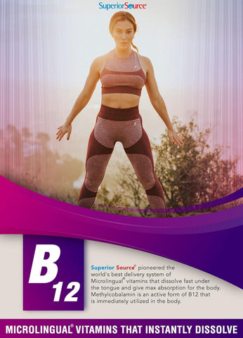 Superior Source Child B-Complex Vitamins - 60 Dissolvable Tablets for Energy, Immune Support & Heart Health, Gluten-Free