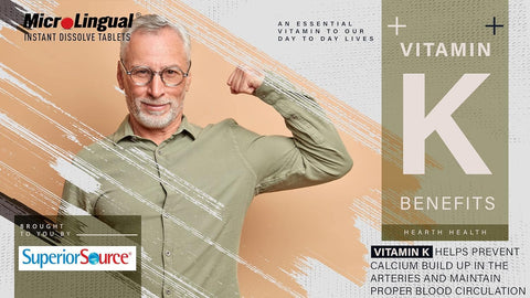 Superior Source K2 (MK-7) 100 mcg with D3 (5000 IU) Supplement