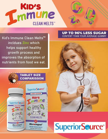 Superior Source Kid’s Immune Clean Melts - 60 Ct