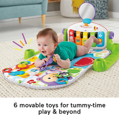 Fisher-Price Baby Playmat Deluxe Kick & Play Piano Gym with Musical -Toy Lights & Smart Stages Learning Content for Newborn to Toddler