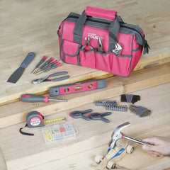 Hyper Tough 89-Piece Pink Household Tool Set, 9201