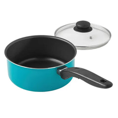 Mainstays 7 Piece Non-Stick Cookware Set Aluminum Teal