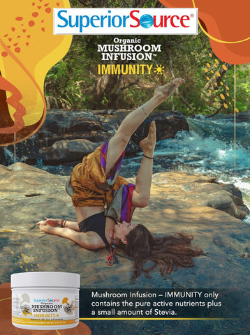 Superior Source Organic Mushroom Infusion – Immune Support Powder, 30 Servings