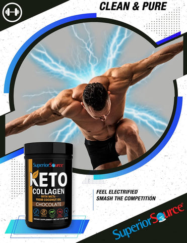 Superior Source Keto Collagen Protein Powder Chocolate (14 oz)