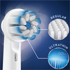 Oral-B Clean and Care Sensitive Clean Replacement Toothbrush Head, Pack of 4 Counts