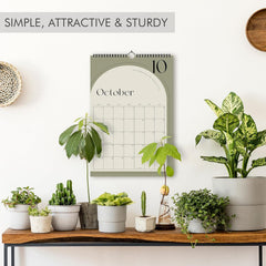 Aesthetic 2024-2025 Wall Calendar - Runs from January 2024 Until July 2025 - The Perfect Wall Hanging Calendar Planner for Easy Organizing