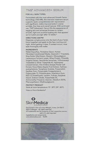 SkinMedica TNS Advanced+ Serum Our Premium Facial Skin Care Product, the Secret to Flawless Skin. Age-Defying Face Serum for Women is Proven to Address Wrinkles and Fine Lines for Glowing Skin, 1 Oz