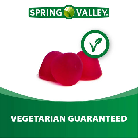 Spring Valley Non-GMO Weight Management Dietary Supplement Gummies, Apple, 400 mcg, 60 Count