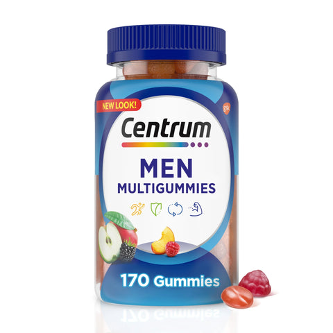 Centrum MultiGummies Men's Multivitamin Gummies, 170 Count, Supports Energy, Immunity, Metabolism & Muscle Function