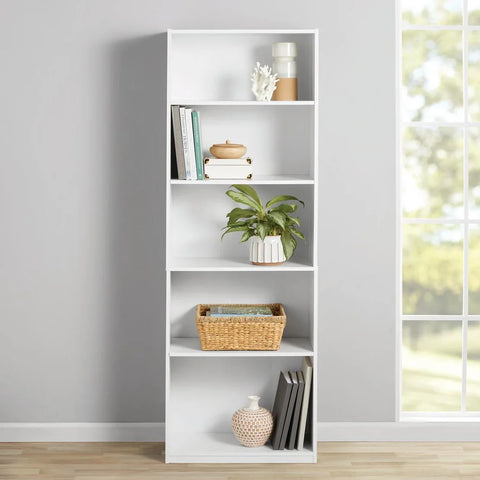 Mainstays 5-Shelf Bookcase with Adjustable Shelves