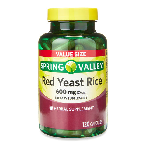 Spring Valley Red Yeast Rice Dietary Supplement, 600 mg, 120 Count