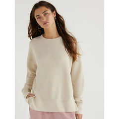 Time and Tru Women's High Low Pullover Sweatshirt