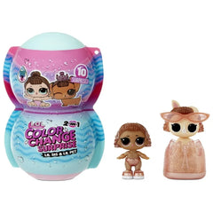 2-N-1 LOL Surprise Me & My Lil Sis + Lil Pet Color Change Dolls with 10 Surprises, Great Gift for Kids Children Ages 4 5 6+