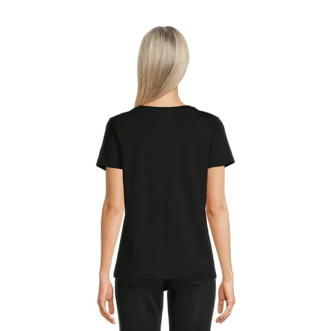 Time and Tru Women's Cotton V-Neck T-Shirt