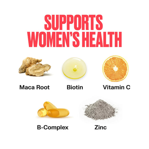 VitaHustle Women's Multivitamin Gummies by Kevin Hart, Immune & Beauty Support, Vegan, 50 Count, Tropical Splash