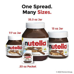 Nutella Hazelnut Spread with Cocoa for Breakfast, 26.5 oz Jar