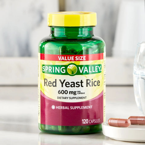 Spring Valley Red Yeast Rice Dietary Supplement, 600 mg, 120 Count
