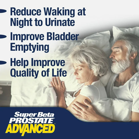 Super Beta Prostate Advanced Male Supplement with Beta-Sitosterol – 120 Caplets, 60 Servings